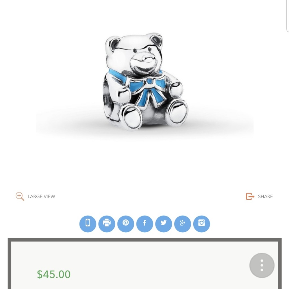 New PANDORA authentic "it's a boy"charm